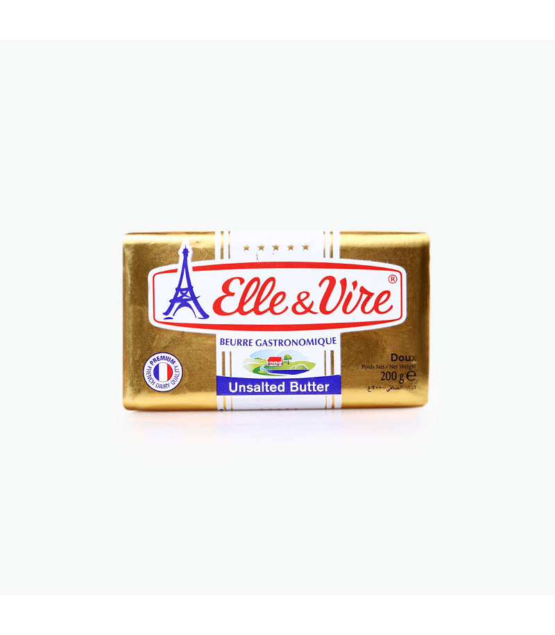 Elle & Vire Unsalted Butter (200g)